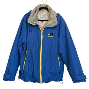 Ship to Shore Traveler Antarctica Layering Jacket Mens XL Blue Gorpcore Outdoor